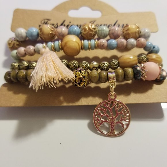 Boutique Jewelry - Tree of Life Boho STACKING BRACELETS